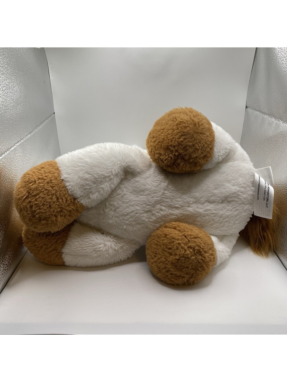 Animal Adventure Pinto Horse Plush Stuffed Animal White Brown Spots Abt 18" - Picture 6 of 9